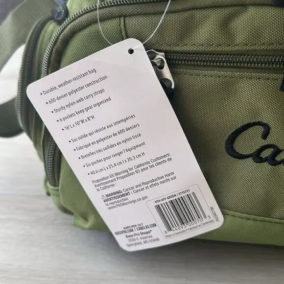 Cabela’s Catch All Gear Bag Green OS NWT - Picture 3 of 7